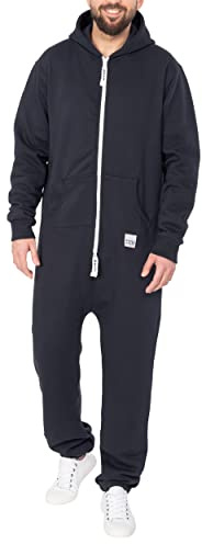 Basisstoff Sheeesh Herren Jumpsuit Overall Onesie Einteiler Hausanzug Baumwolle