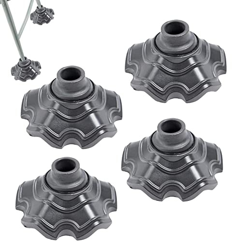PW TOOLS 4 Stück Campingstuhl-Fußabdeckungen Campinghocker Beinkappen Stuhlbodenschutz Tischbeinschutz für Gartenmöbel Fußabdeckung zur Vergrößerung des unteren Bereichs