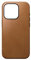 NOMAD Modern Leather Case | für iPhone 15 Pro | Schutzhülle aus Polycarbonat und hochwertigem Echtleder | MagSafe-kompatibel | English Tan