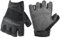 HANDLANDY Fingerless Work Gloves, Half Finger Working Glove Grip Shock-Absorbing Breathable U-Wrist TPR Gloves for Men & Women Black Large