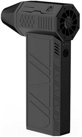 RIXANT Mini Ventilatore Jet Dry,Asciugacapelli Jet da 130000 Giri/min,Ventilatore Potente Mini Ventilatore Senza Fili Alimentato a Turbina Spolverino,Ventilatore Super Jet for Pulizia,Asciugatura