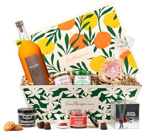 Gourmetkorb: Ein Moment zum Teilen - Geschenkkorb mit 7 Produkten