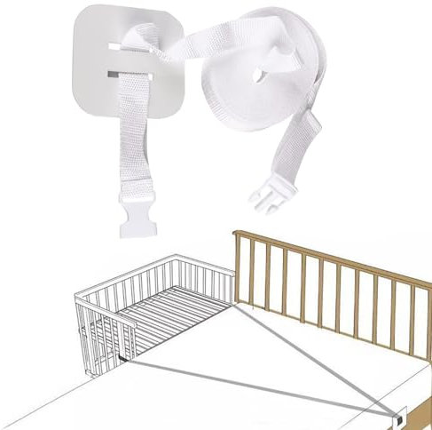 DNSHAN Gurt für Babybett, Gurt für Boxspringbetten, Befestigung Beistellbetten Gurt, Gurt für Boxspringbetten, Fester Gurt für Kinderbett, Universelle Gurt für beistellbett boxspringbett zu Verankern