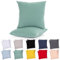 Lotusein Kissenbezug 60x60 cm (2er Set) - Grün - 100% Jersey Baumwolle 175 g/qm Kissenbezüge - Kissenhülle für Kissen mit Reißverschluss - Oeko-Tex Zertifiziert