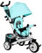 HOMCOM 6 in 1 Trike, Kids Tricycle, Pedal Push Bike w/Push Handle, Removable Canopy, 5-point Safety Belt, Storage, Cushion, Footrest, Brake, for 1-5 Years Toddler, Green
