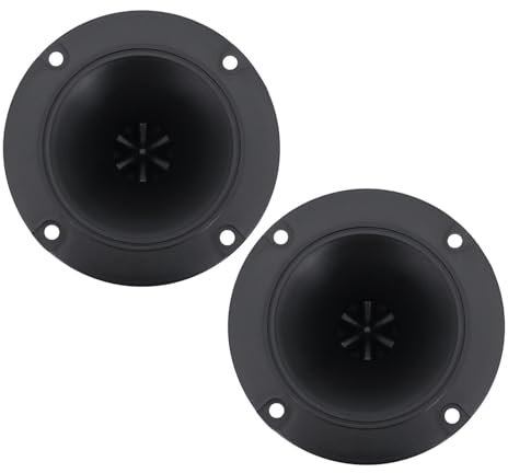 XIAHIOPT Tweeters de bocina redonda de 4 pulgadas, 96 mm, altavoces ultrasónicos de cerámica, 1 juego de 1 juego
