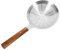 Amosfun 304 Steel Large Colander Skimmer Ladle for Pasta Strainer Spoon Kitchen Utensil Easy Drainage Ergonomic Handle 1pc