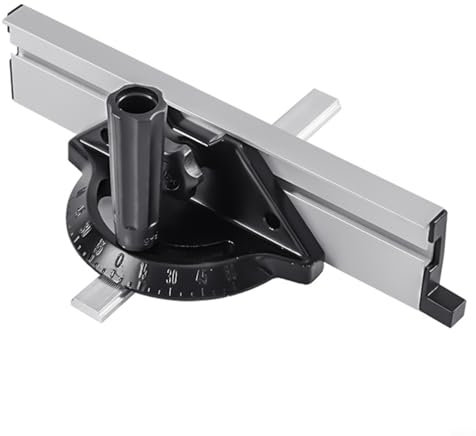 SMZhomeone 60 to 60 Degree Angle Plate Ruler for Table Saw Push Block Fence Adjustable Mitre Gauge for Woodworking Tool