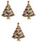 VALICLUD 3st Brustnadel Brosche Weihnachts-strass-brosche Weihnachtskranz Brosche Strasssteine Weihnachtsabzeichen Pin Krippennadel Weihnachtsbaum-brosche Weihnachtsbrosche Mehrfarbig
