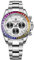 Pagani Design Herren Uhren VK63 Quarzwerk Edelstahl 100M Wasserdicht Panda-Zifferblatt Armbanduhr Chronograph 1644, Regenbogen-Meteorit, Klassisch