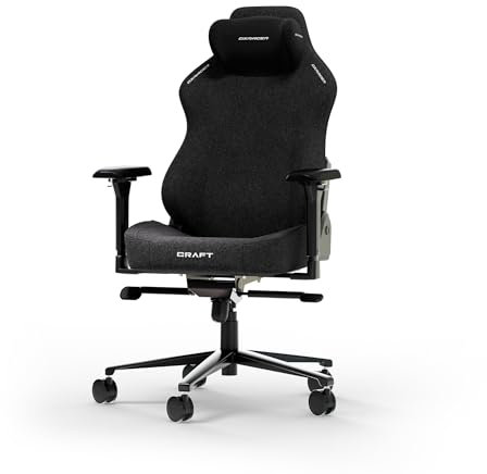 DXRacer Craft L Schwarz Stoff das Orginal Gaming Stuhl