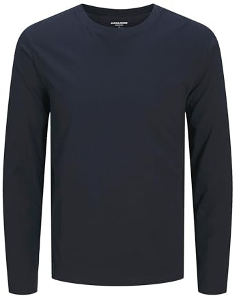 JACK & JONES Male Langarm-T-Shirt Einfarbig Langarm-T-Shirt