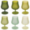 Set 6 bicchieri liquore 260 ml frosted in vetro, Greenery