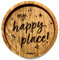 Holzuntersetzer mit Spruch - My Happy Place | holzpost | Untersetzer aus Holz | Holzuntersetzer mit Gravur