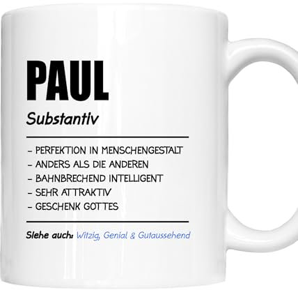 Paul Tasse | Mann Junge Namen Vorname Kosename Rufname Kaffeebecher | Definition Paul Geschenk