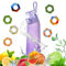 BIOSA Air Gourde Up 650ML, Gourde Sport Avec capsules en 7 dosettes de saveur, Air Gour Up Bouteille avec Paille, Gourdes d'eau sans BPA, Sans Sucre Bouteille d'eau de sport pour le fitness