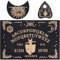 NHQ Set de Tableau de Divination,Planche Radiesthésie,Planche Ouija,Planches Radiesthésie,Babillard Métaphysique Planche Parlante Bois avec Planchette