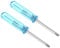 TOP-VIGOR 2pcs Mini Phillips Screwdriver 2mm Cross Head 45mm Length, Small Precision Screwdrivers with Non-Slip Handle for Electronics, Glasses, Watch, Computer and Small Appliance Repair