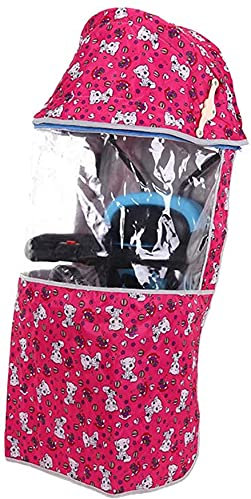 RAGOPILEN Kinderfahrradsitz Regenschutz, Fahrrad Kinder Rücksitzbezug wasserdichte Sonnencreme Baldachin Transparent Front Vorhang Lagerung Tasche