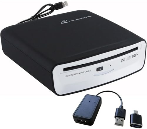 Lettore CD portatile per auto con connessione Bluetooth e USB, lettore CD esterno universale per auto, per sistemi audio auto, TV, MacBook Pro, computer portatili, desktop, altoparlanti Bluetooth con