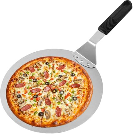 Generisch Pizzaschieber,Edelstahl Pizzaofen Spatel | Runde Backschaufel Küchenwerkzeug Für Haushalt Restaurant Wohnung Outdoor