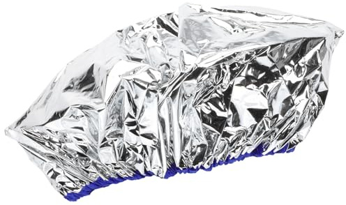 Angoily Creative Aluminum Foil Hair Treatment Cap Self-Heating Thermoregulation, Elastic Waterproof Bath Hood for Home Hair Care and Scalp Nourishment