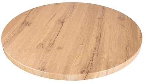 SAM Tischplatte Joan Ø 80 cm Eiche rund | Holzplatte für Küche & Café