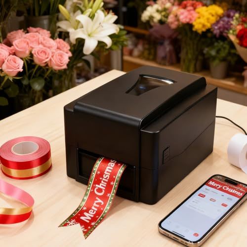 Stampante digitale a nastro, 300 DPI, stampa di precisione per nastri artigianali e stelle filanti decorative, larghezza 20-108 mm