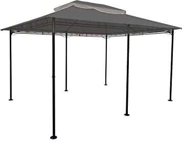 Ersatzdach für Pavillon Cape Town 4x3 m - wasserdicht - in 3 Farben - Pavillondach 3x4 m mit PVC Beschichtung (Anthrazit)