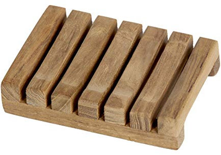 Bare Decor Subsy Seifenschale aus echtem Teakholz, Holz, braun