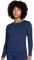 LAPASA Damen Innenfleece Thermo Unterhemd, Thermounterwäsche Oberteil Funktionsunterwäsche, L15 Navy (1 Pack), M