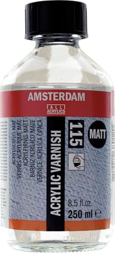 Amsterdam Protection - Acryl Firnis 115 Matt 250 ml - Dauerhafte nicht vergilbende Versiegelung für Acryl- & Ölgemälde