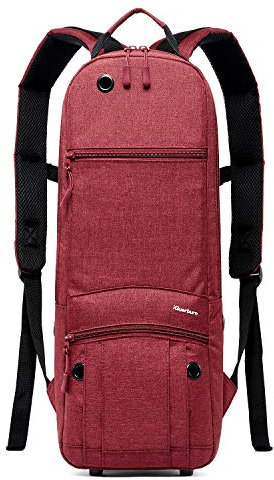 iGuerburn Rucksack für Größe D Tank (2.0L) Sauerstoffflasche O2 Sauerstoff Tank Tasche Träger für Zylinder (Rot)