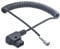 DF DIGITALFOTO D Tap Stromkabel Weipu 2 Pin Buchse auf P TAP Power Spiralkabel für Blackmagic Cinema Camera 4K/6K/Pro Power Bank Supply Adapter, Kompatibel mit Gold Mount/V-Mount Akku