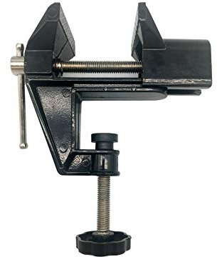 Sourcemall Mini tornillo de banco para mesa pequeña, herramienta de reparación de manualidades (rango de sujeción: 0-2 pulgadas)