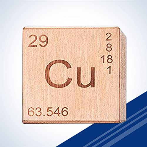 Cubo elemento in rame inciso - 2,5 cm