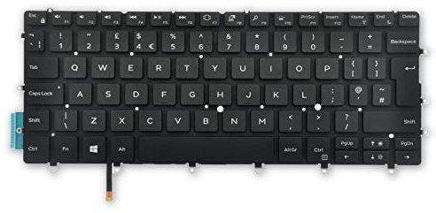 Dell XPS 13 9370 9380 7390 Backlit UK QWERTY English Laptop Keyboard 82FHM