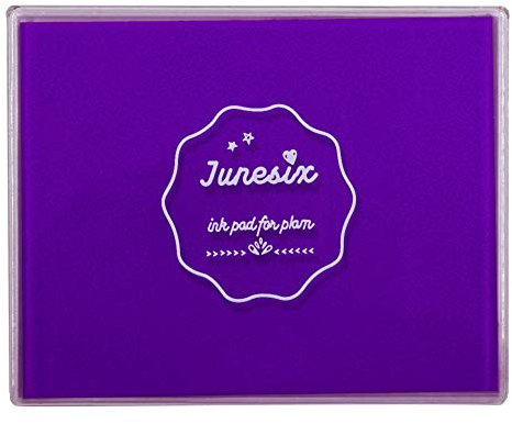 Große Stempelkissen, waschbar, für Scrapbooking, Fingermalfarbe, Stempelkissen für Kinder, für Gummistempel, DIY-Karten, Gemälde, Baby-Fußabdruck (Lila)