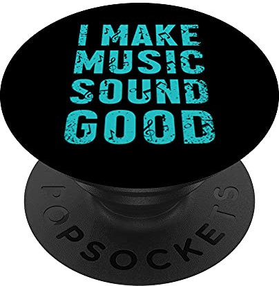 Hago Música Sonido Buena Musical Voz Profesión Sonido Guy PopSockets PopGrip: Agarre intercambiable para Teléfonos y Tabletas