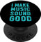 Hago Música Sonido Buena Musical Voz Profesión Sonido Guy PopSockets PopGrip: Agarre intercambiable para Teléfonos y Tabletas