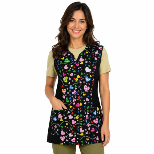 Etrexonline Giacche Donna Uniformi da Lavoro Senza Maniche, Casacca Donna per la Pulizia