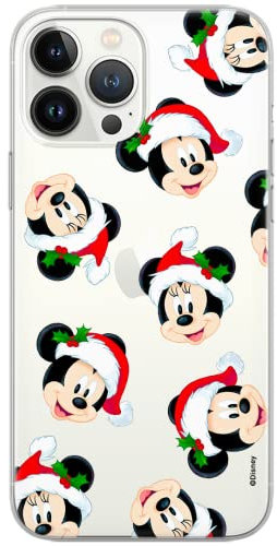 ERT GROUP Mobile Phone Case for iPhone 13 Pro Max, Original and Officially Licensed Disney Pattern Mickey and Minnie 016, Perfectly Adapted to the Shape of the Mobile Phone, TPU Case, Partially