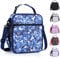 hombrima Isolierte Lunchbox-Tasche für Kinder, Thermo-Picknick-Kühltasche mit verstellbarem Riemen, für Erwachsene, Kinder, Damen, Herren, Jungen, Mädchen, Schule, Arbeit (CamBlue)