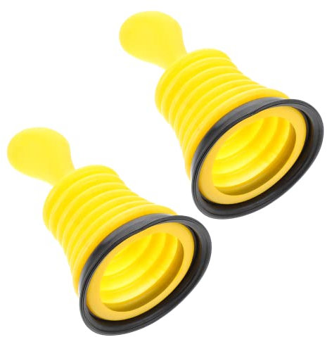 VILLCASE Ducha Desatascador De Fregadero Y Desagüe Mini Desatascador De 2 Piezas con Potente Desatascador De Fregadero De Cocina Potencia De Succión para Destapar Baños Cocinas Fregaderos