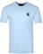 Belstaff Herren T-Shirt mit Brustaufnäher, Kurzarm, Crew-Kragen, Slim Fit, Blau, M