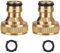 Brass Hose tap Connector, 3/4 inch Female tap Connector, Threaded tap Adapter Quick Coupling - for Home Garden Hose Component Connections.