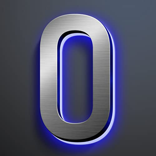 Numeri Civici A LED Illuminati 15 Cm Numero Civico Retroilluminato A LED Lucidato A Mano In Acciaio Inossidabile Per Insegne Di Indirizzi Domestici Numeri Civici Illuminati Per Esterni