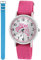 Pacific Time Kinder Armbanduhr Mädchen Junge Pferd Kinderuhr Set 2 Textil Armband rosa + hellblau analog Quarz 10553