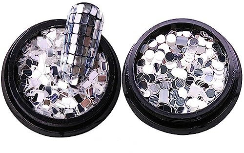 Wudaizhi Nail Glitter Sequins Powder, Sparkle Nail Art Glitters Shining Holographic Nail Glitter Flakes Aluminum Foil Glitters