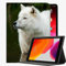 YENDOSTEEN Hülle für iPad Pro 12.9 2020/2021(4.Generation/5.Generation),Wolf-Raubtierwasser mit Auto Schlaf-/Aufwachfunktion